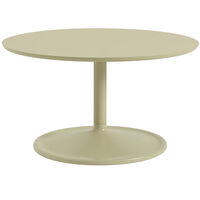 Soft Salongbord Ø75 cm Laminat Beige Green