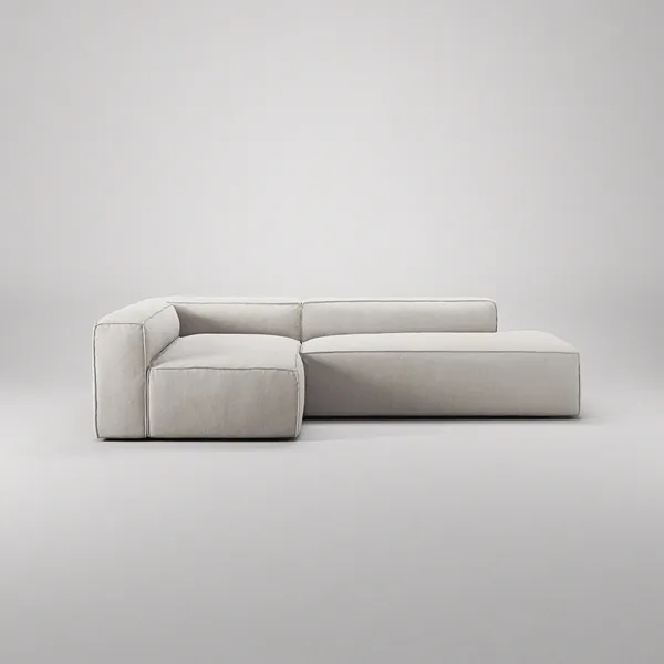 Grand Loungesofa 3-Pers åben ende Højre Moon White
