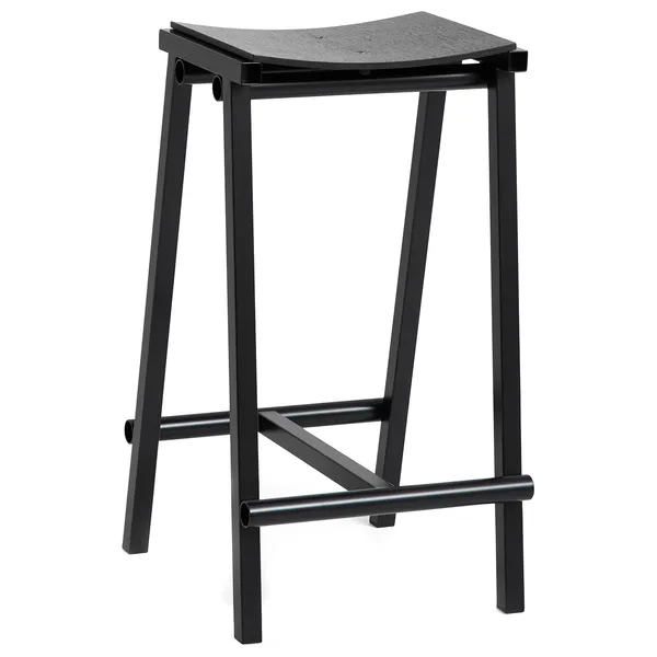 Taburete 8 Barstol 65 cm Sort