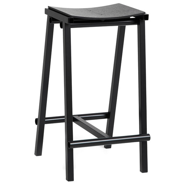 Taburete 8 Barstol 65 cm Sort