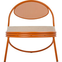 Copacabana Loungestol Oransje / Leslie Stripe 040