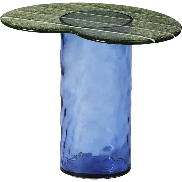 Striche Side Table Mint Green / Blue