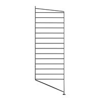 String Paneeli Lattia 30x115 cm 1 kpl:n pakkaus Musta