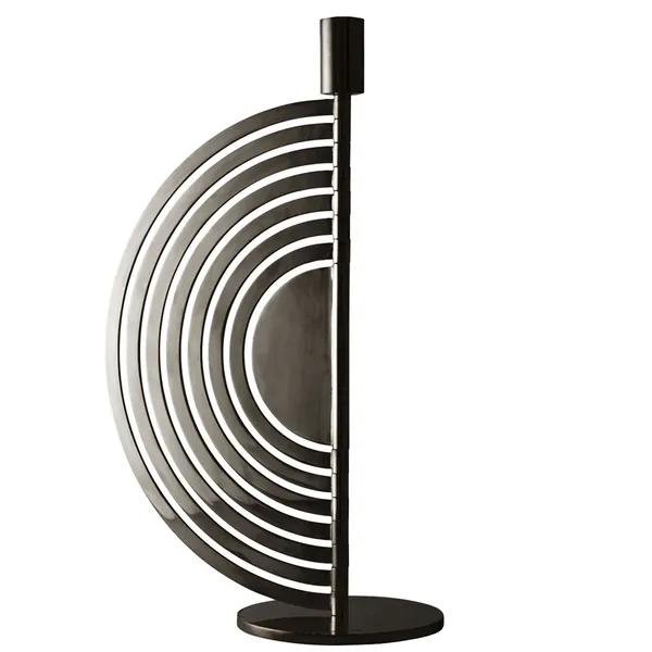 Cirkus Lysestage Sort Medium H30 cm