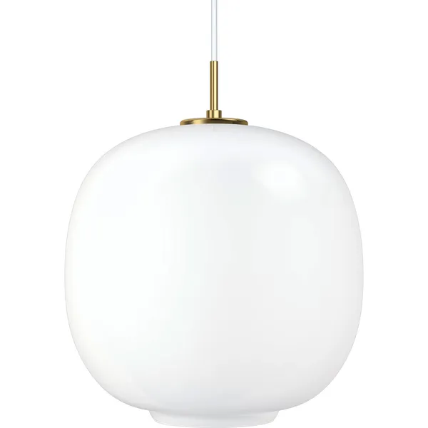 VL45 Radiohus Pendel 370 mm Messing / Glossy White