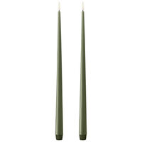 Led-Stearinlys 2-pk 40 cm Green Soil
