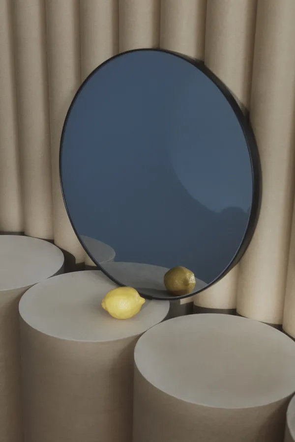 Circum Vægspejl Ø90 cm Sort