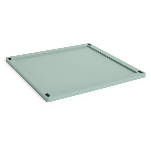 Colour Crate Plastic Large Square Låg Sage Green