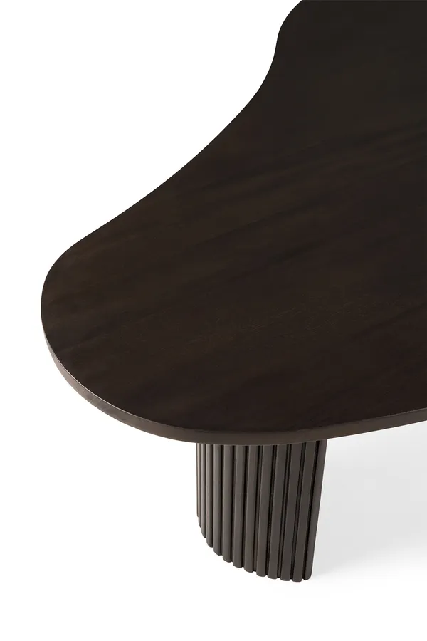 Mahogany Boomerang Soffbord Mörkbrun 125x75x40 cm