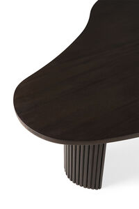 Mahogany Boomerang Soffbord Mörkbrun 125x75x40 cm