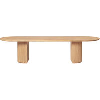 Moon Spisebord Elliptical 290x105 cm Solid Oljet Eik