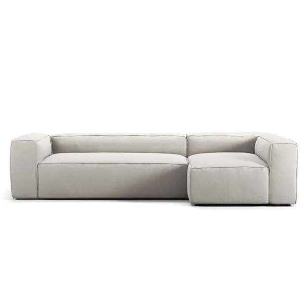 Grand 4-Seter Sofa Divan Høyre Moon White