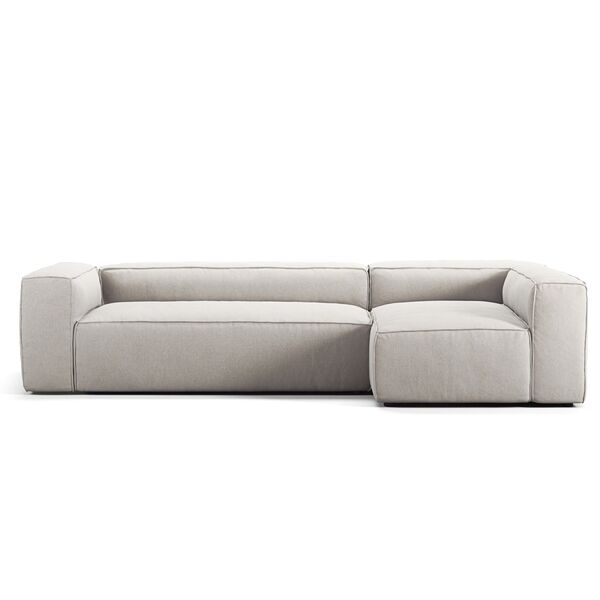 Grand 4-Personers Sofa Divan Højre Moon White