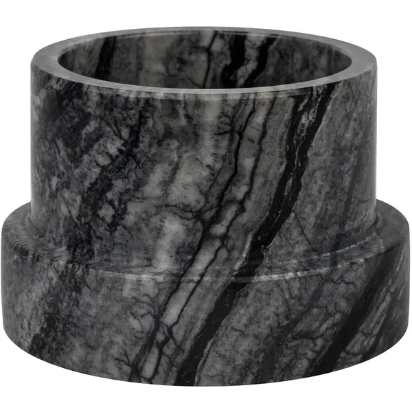 MARBLE Lysestage Høj Sort/Grå