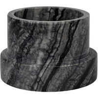 MARBLE Lysestage Høj Sort/Grå