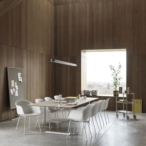 70/70 Bord 108x295 cm Massiv Eg / Hvidt