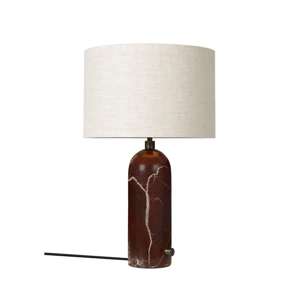 Gravity Table Lamp Small Maroon / Canvas