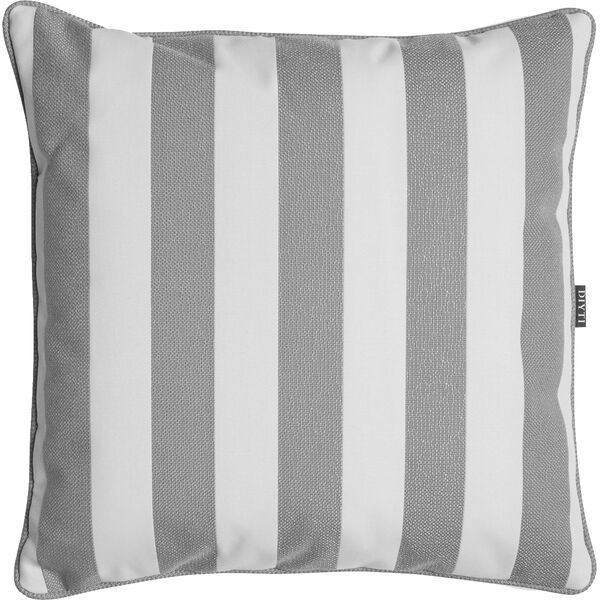 Wide Stripe Pude 45x45 cm Grå