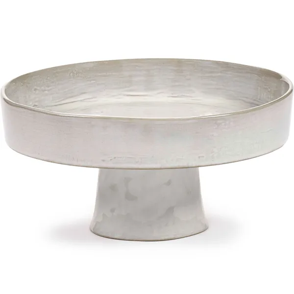 La Mère Bowl With Foot Off-white