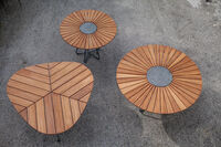 Circle Bord Ø110 cm Bambus/Grå