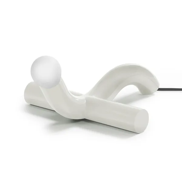 La Due Table Lamp White