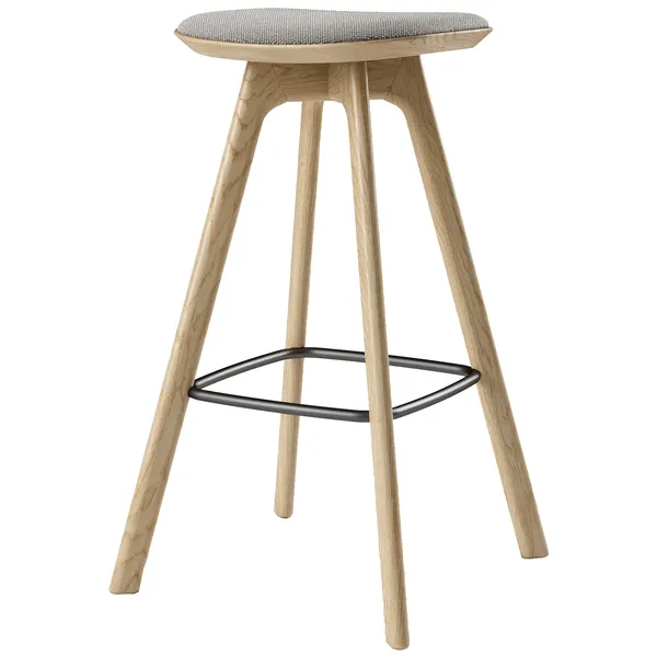 Pauline Barstol 75 cm Olieret Eg / Hallingdal Grå