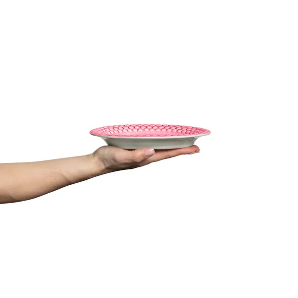 Bubbles Oval Tallrik 20 cm Rosa
