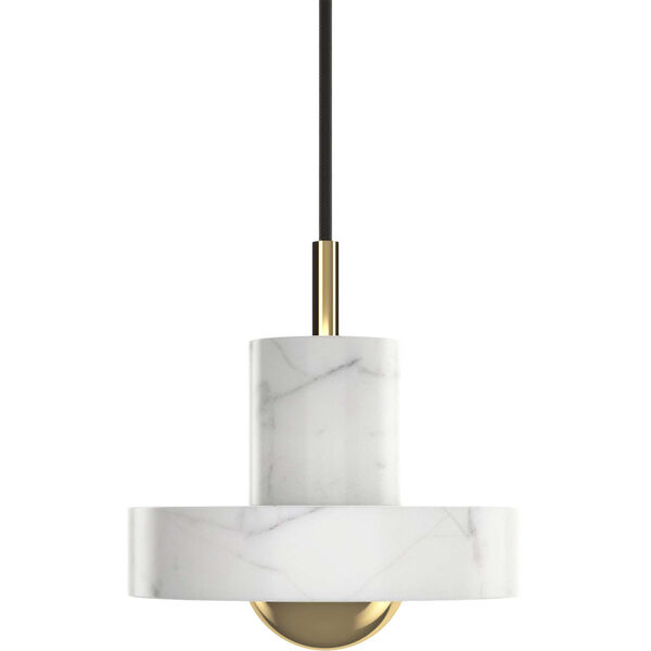 Stone Pendel White Marble / Gull