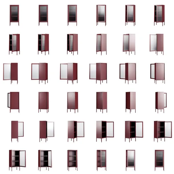Store Skåp 50x110 cm Bordeaux