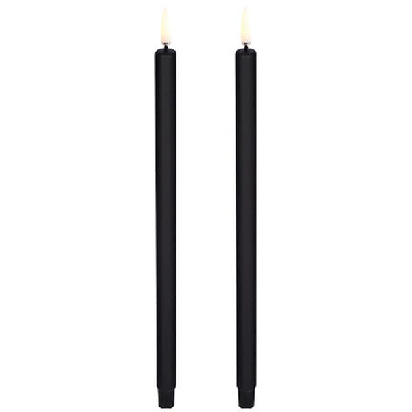 LED Mini Kertelys Plain Black 13 x 25 cm