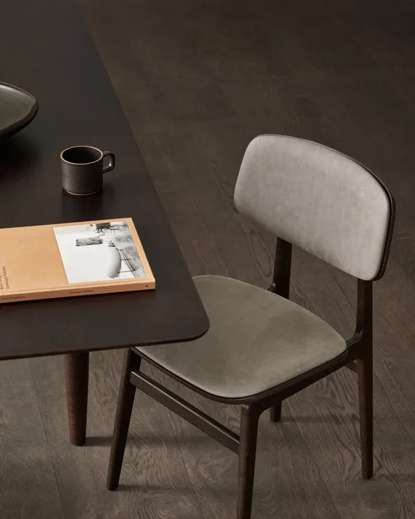 Oku Dining Table 95x250 cm Dark Smoke