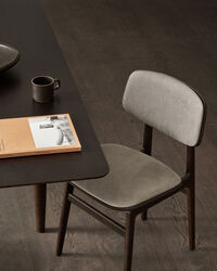 Oku Dining Table 95x250 cm Dark Smoke