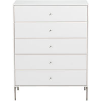 Volt Kommode 5 Skuffer Beige/Rustfrit Stål