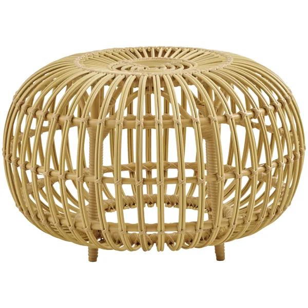 Ottoman Fotpall Outdoor Natur Ø65 cm