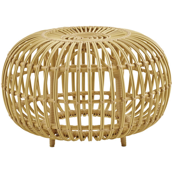 Ottoman Fotpall Outdoor Natur Ø65 cm