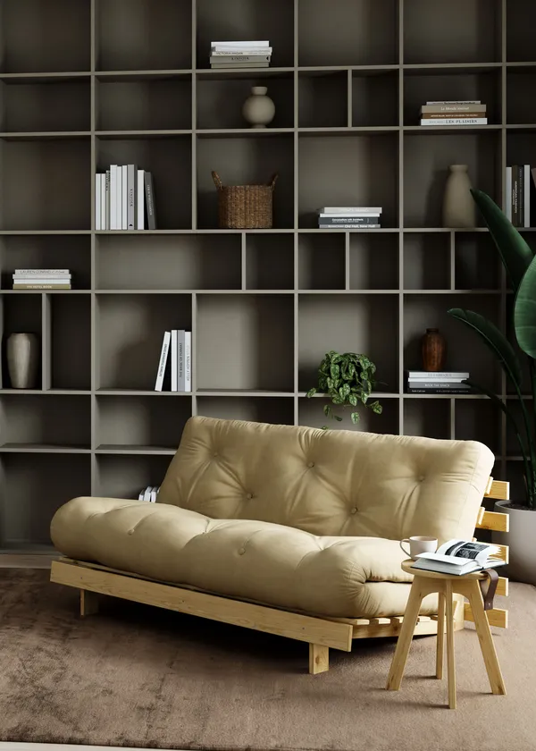Roots 160 Sovesofa Med Madras Raw / Wheat Beige
