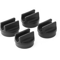 Panton Wire Kalustejalat 4-pakkaus Mustat