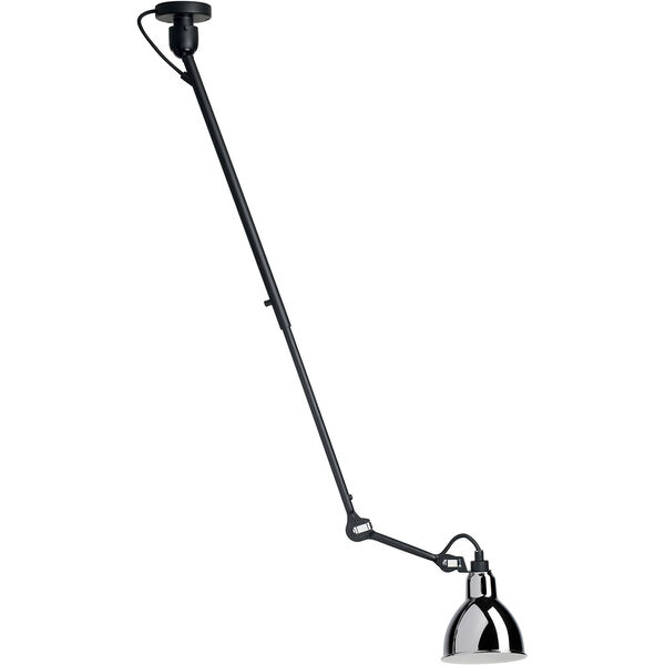 La Lampe Gras N°302 Taklampe Svart / Chrome