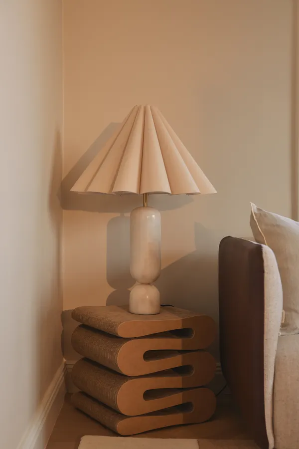 Lauren Bordslampa 77 cm Vit / Natur