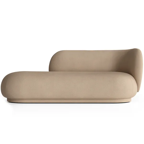 Rico Brushed Divan Højre Sand