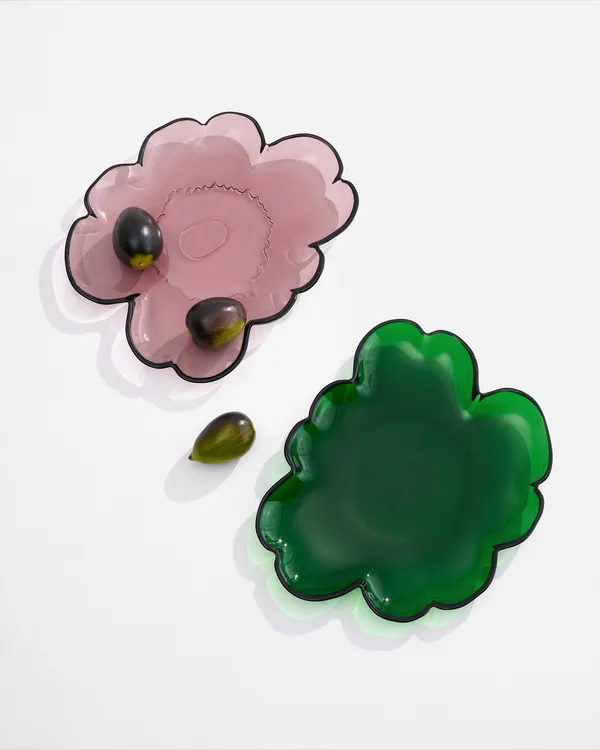 Unikko Tallerken Glass 20 cm Heather