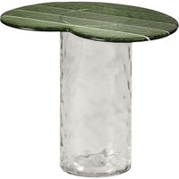 Striche Side Table Mint Green / Transparent