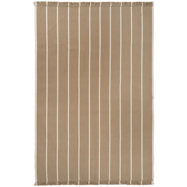 Calm Kelim Matta 200x300 cm Off-white / Dark Sand