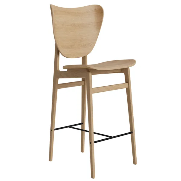 Elephant Bar Stool Oak