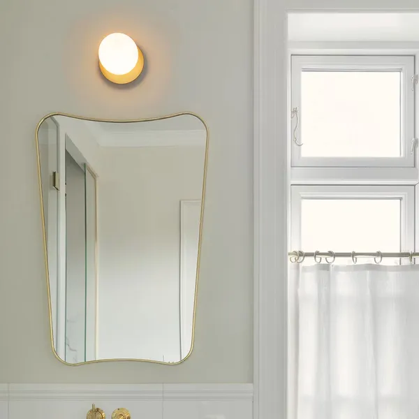 Liila 1 Væg-/Loftslampe 140 mm Nordic Gold / Opal