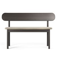 Elephant Bänk Smoked Oak / Beige Velvet