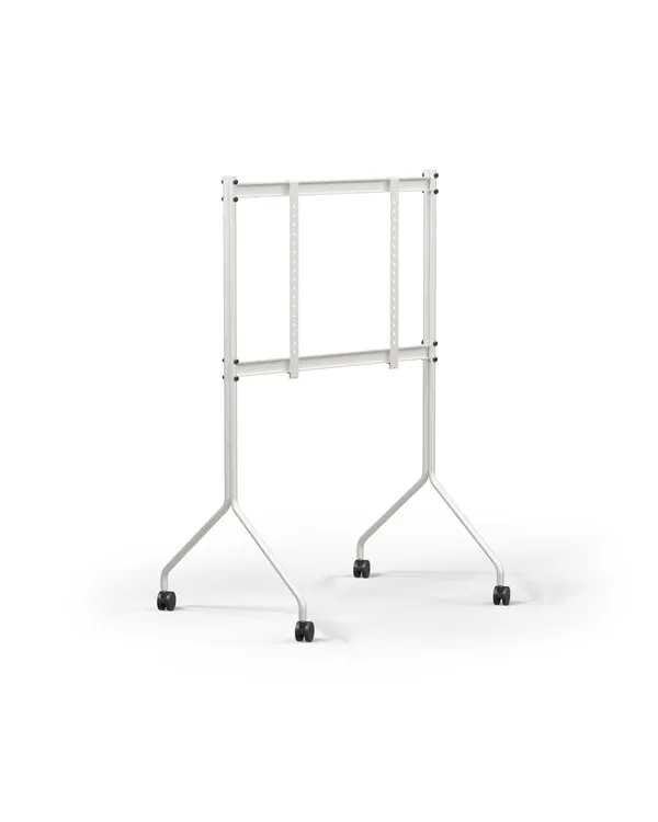 Moon Tall TV Stander Cloudy Silver