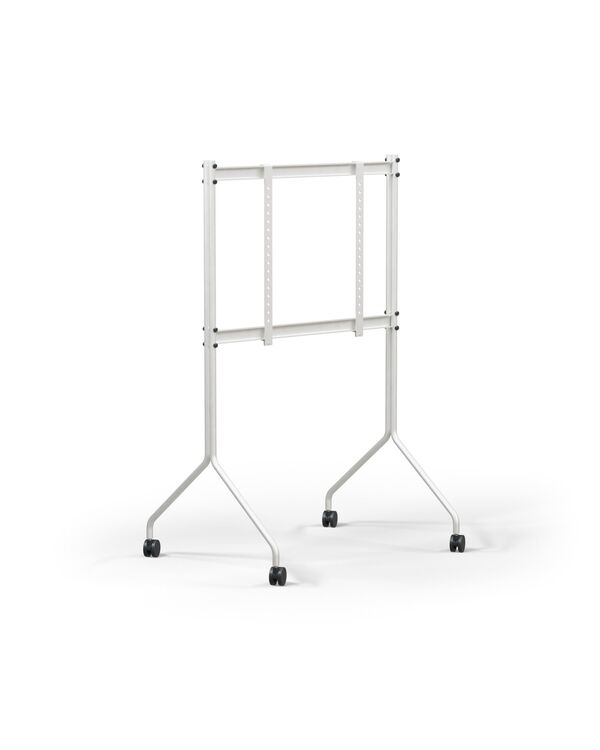 Moon Tall TV Stander Cloudy Silver