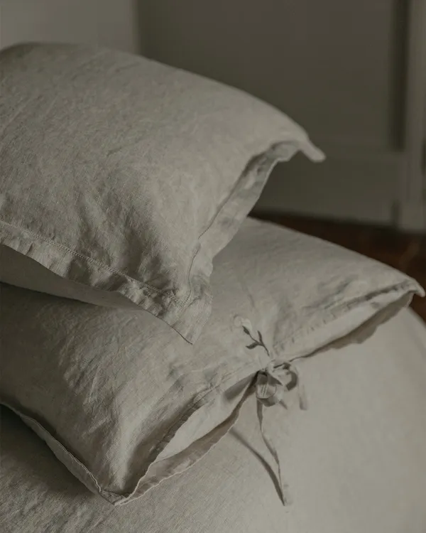 Embroidered Linen Pillowcase 50x60 cm