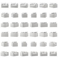 Le Grand Air Love Seat Bomuld Hvidt